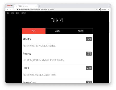 w3 schools menu|w3schools hamburger menu.